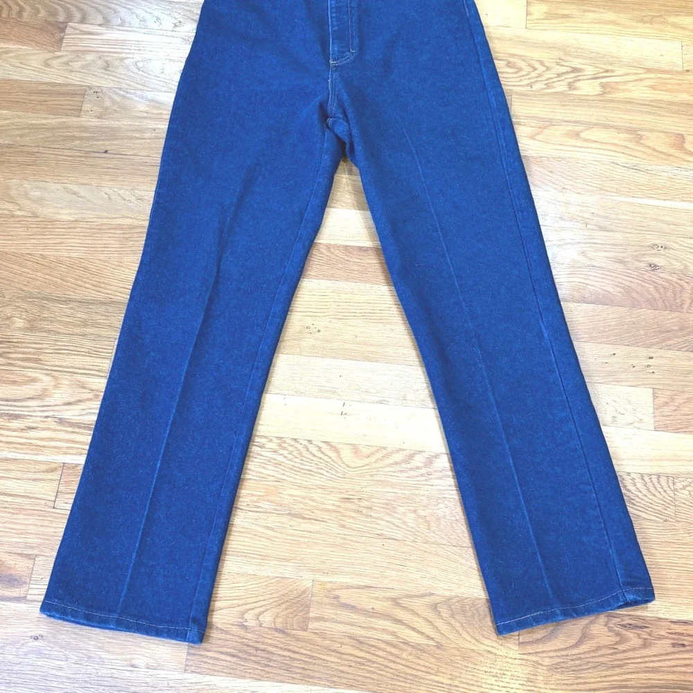 Sheplers Vintage High Waisted Western Straight Leg Jeans Dark Wash Blue Size‎ 8